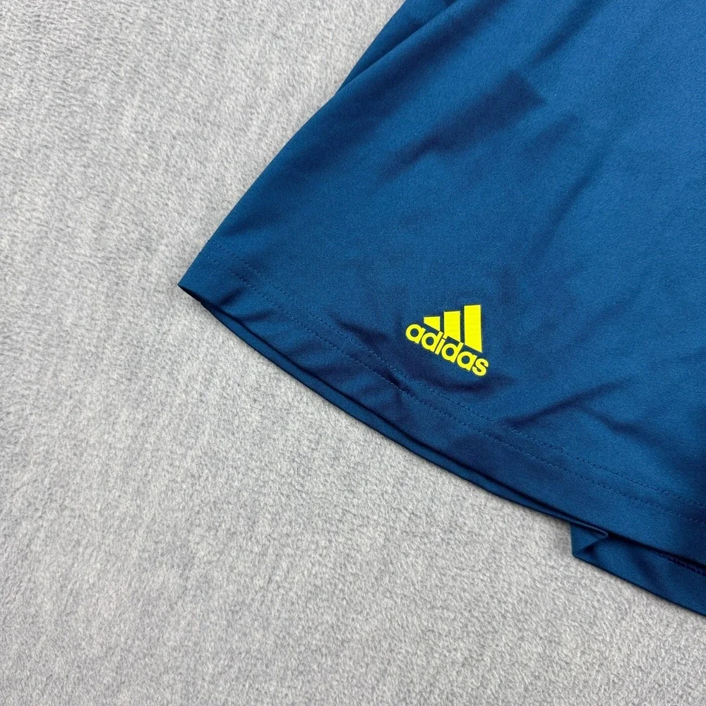 Adidas Skirt Skort Girls Youth XL‎ Blue Green Club Tennis Climalite Steel Shock
